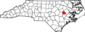 Map of North Carolina highlighting Greene County.png